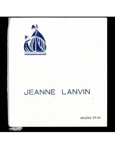 Jeanne Lanvin - Carnet de défilé, circa 1930s plus qu'un jeu 