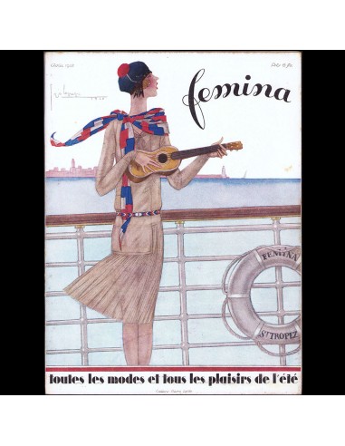 Fémina (avril 1928), couverture de Georges Lepape Livraison rapide