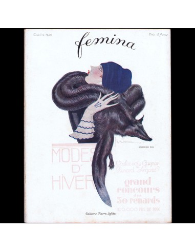 Fémina (octobre 1926), couverture est de Georges Lepape Comparez plus de prix