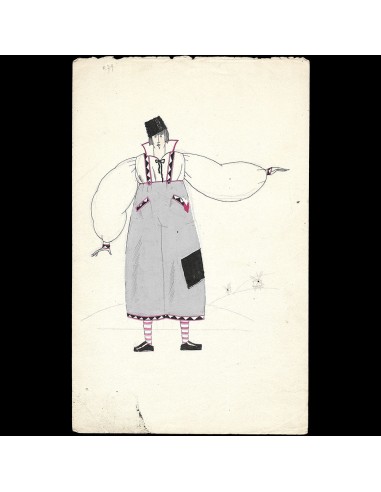 Ray Bret Koch - Hollandais, dessin de costume (1920s) vente chaude votre 