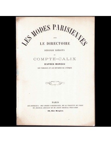 Compte-Calix - Les Modes Parisiennes sous le Directoire (1871) votre