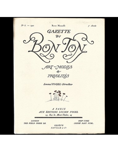 Gazette du Bon Ton (n°8, 1920) Toutes les collections ici