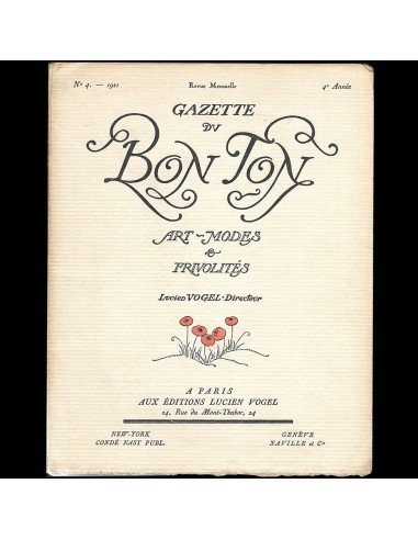 Gazette du Bon Ton (n°4, 1921) sélection de produits