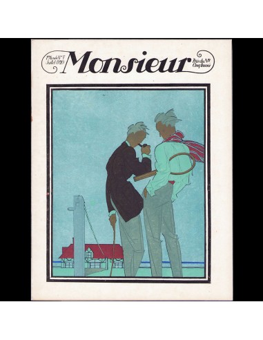 Monsieur, Revue des élégances, n7 (1920, juillet), couverture de Pierre Mourgue pas cher chine