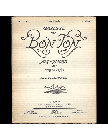 Gazette du Bon Ton (n°6, 1921) sur le site 