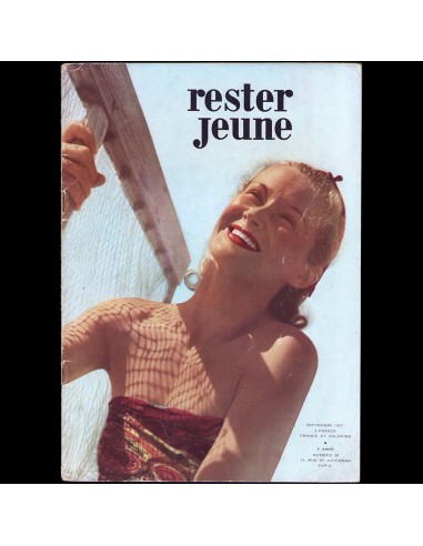 Rester Jeune, septembre 1937, couverture de Fonssagrives Comparez plus de prix