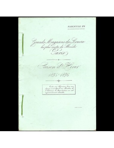 Grands Magasins du Louvre - Catalogue Saison d'Hiver 1875-1876 50% de réduction en Octobre 2024