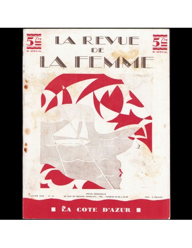 La Revue de la Femme, n°13 (janvier 1928), couverture de Bouchène votre