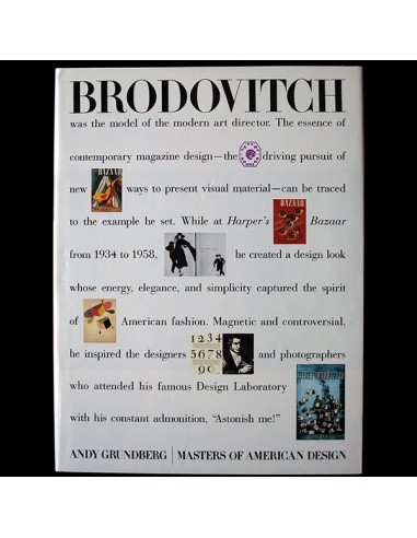 Brodovitch, exemplaire signé par Richard Avedon et Andy Grundberg (1989) france